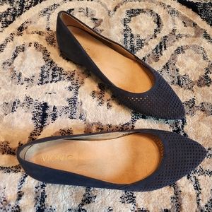 Vionic blue flat dress shoes size 8